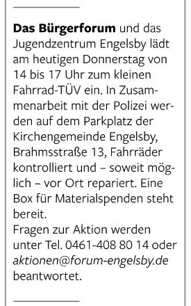 Das Flensburger Tageblatt am 19.10.2023